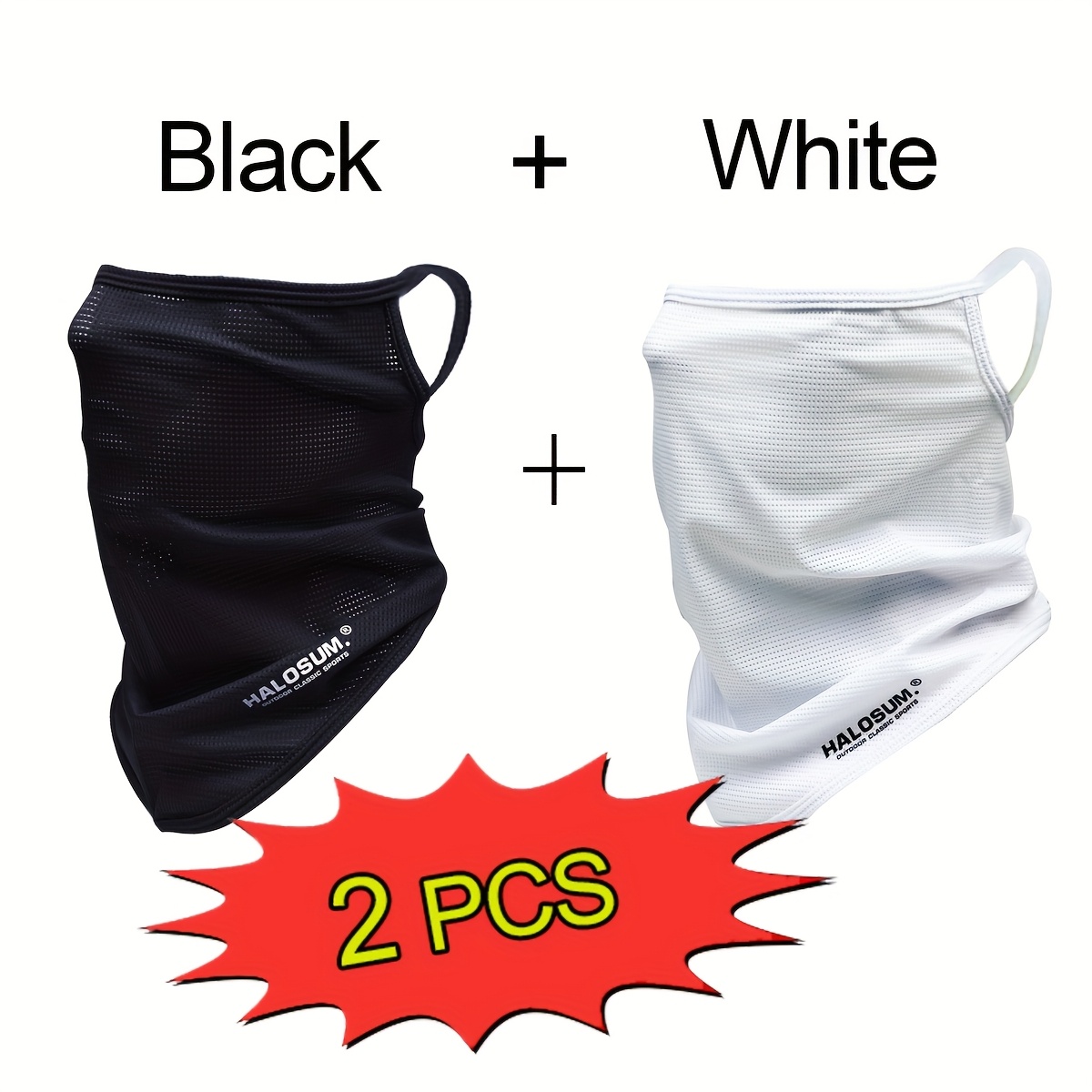 Kids Face Mask - 1/2 Pezzi Maschera Viso in Seta