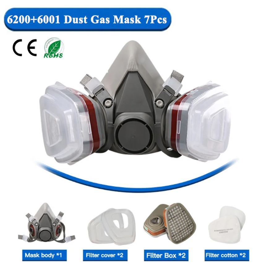 Face Mask Storage Box - Maschera Antigas 6200 con Filtro 5n11